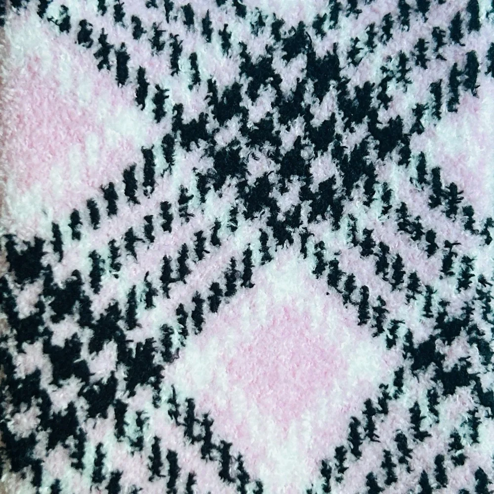 💕 Plaid Cozy Fleece Socks Victoria Secret One Size NWT